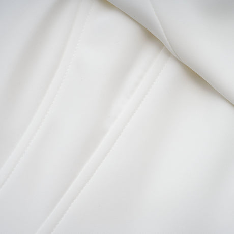 Gelsomina Midi Dress White Draped