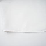 Solara White Draped Midi Dress