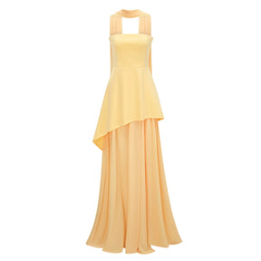 Solène OffShoulder Ruched Maxi Gown