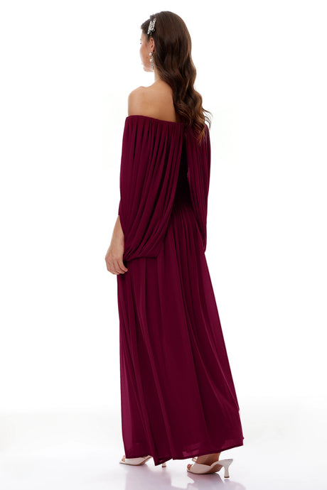 Shiloh Maxi Dress Red Cross Front Ruched
