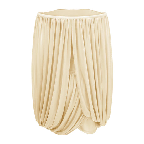 Carmela Mini Dress Yellow Cross Front Ruched