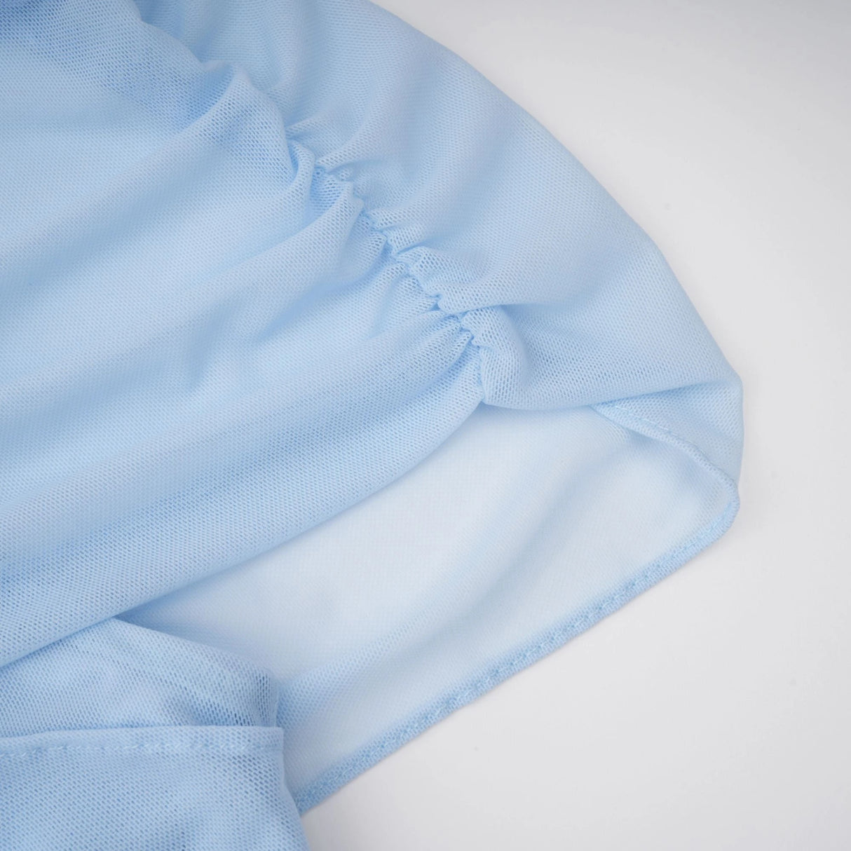 Sylphe BabyBlue Asymmetrical Pleated Sleeveless Mini Dress
