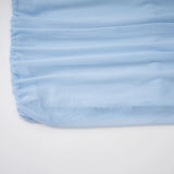 Sylphe BabyBlue Asymmetrical Pleated Sleeveless Mini Dress