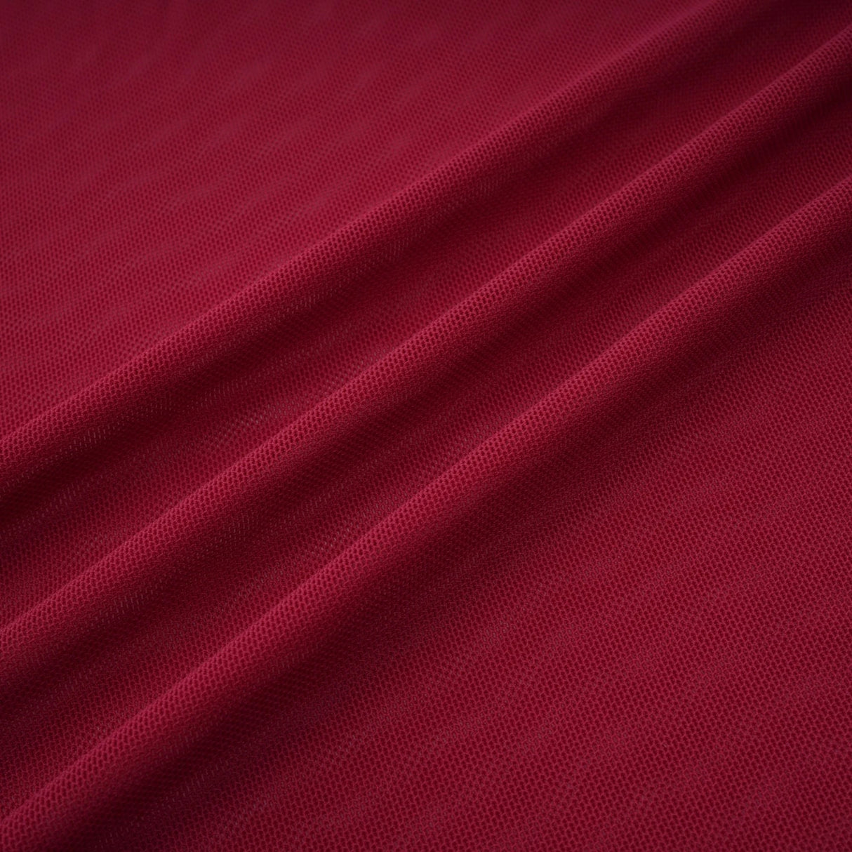 Sylphe Red Asymmetrical Ruched Mesh Maxi Dress