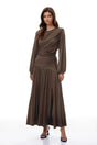 Tabitha Brown Braid Detail Ruched Maxi Dress