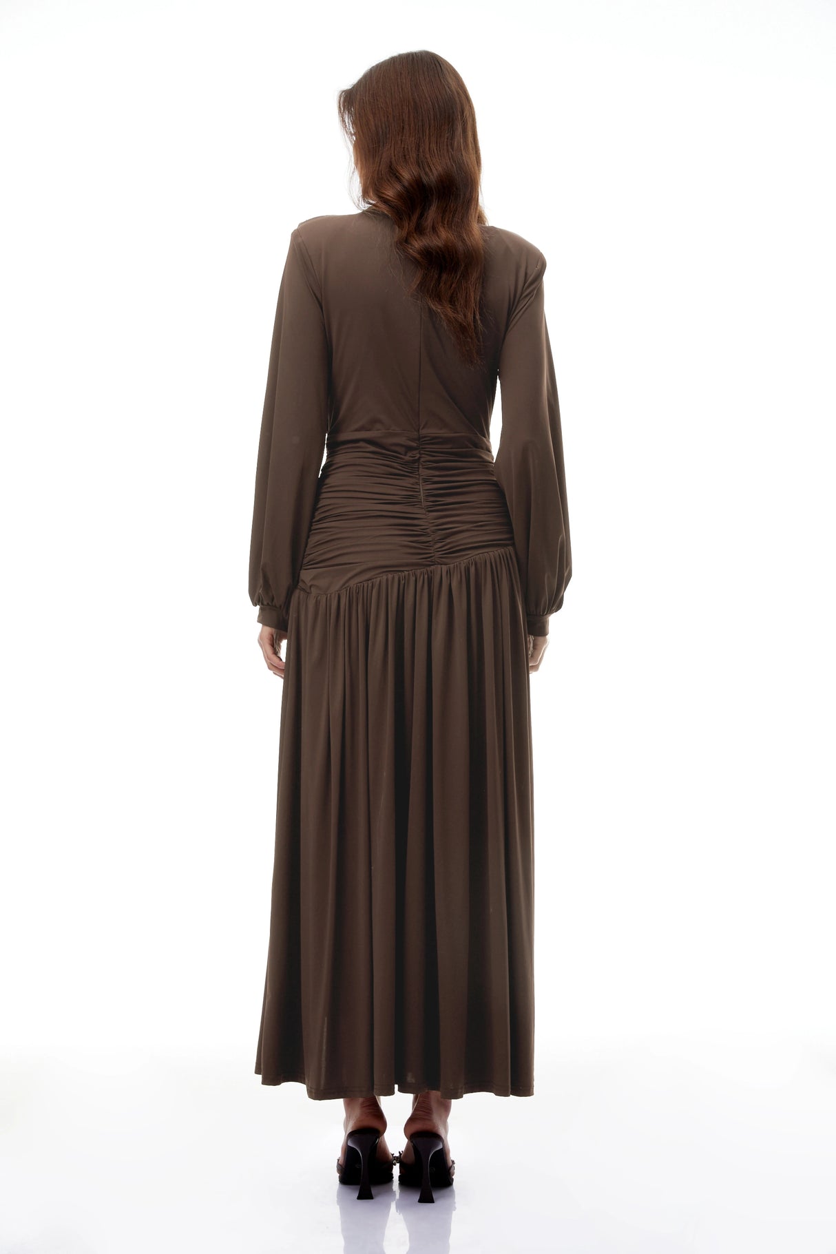 Tabitha Brown Braid Detail Ruched Maxi Dress