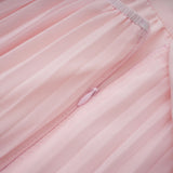 Tahmineh Pink Tweed Pleated Midi Dress
