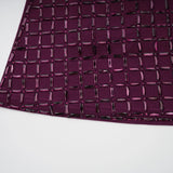 Térébenthine Purple Rhinestone Mesh Maxi Dress