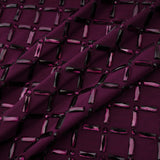 Térébenthine Purple Rhinestone Mesh Maxi Dress
