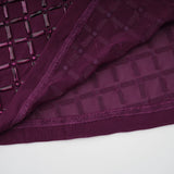 Térébenthine Purple Rhinestone Mesh Maxi Dress