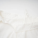 Tímea White Asymmetrical Mini Shirt Dress