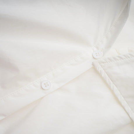 Tímea White Asymmetrical Mini Shirt Dress