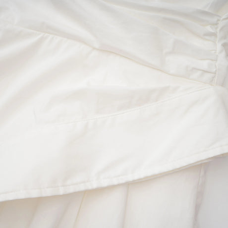 Tímea White Asymmetrical Mini Shirt Dress