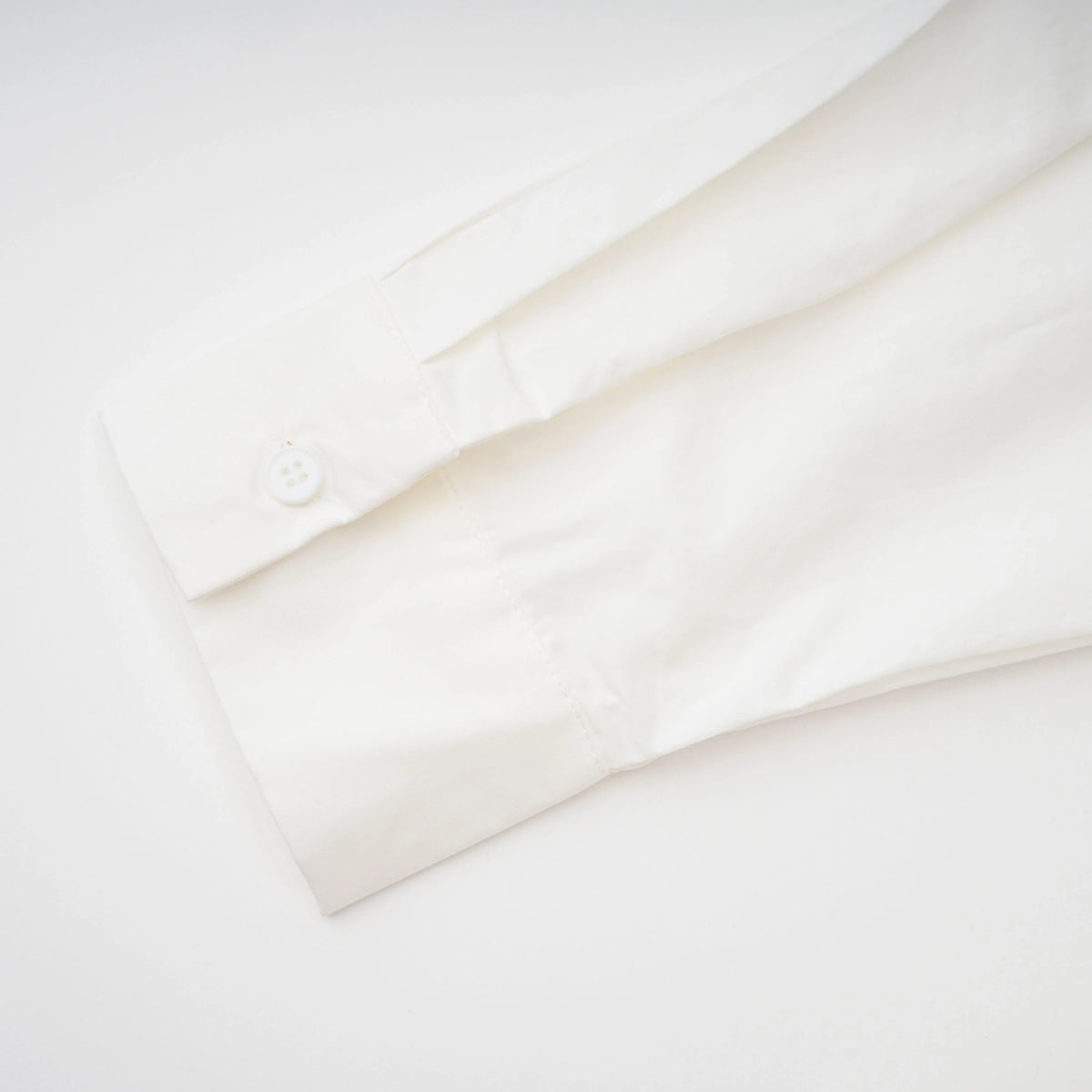 Tímea White Asymmetrical Mini Shirt Dress