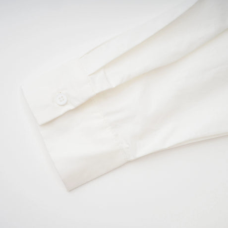 Tímea White Asymmetrical Mini Shirt Dress