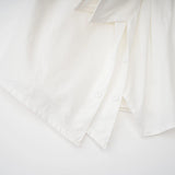 Tímea White Asymmetrical Mini Shirt Dress