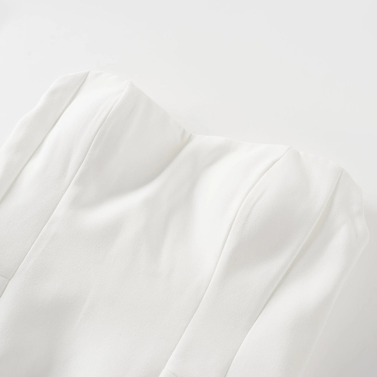 Ulla White Cross Over Bodycon Mini Dress