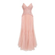 Ulrique Pink Lace Corset Tulle Maxi Dress