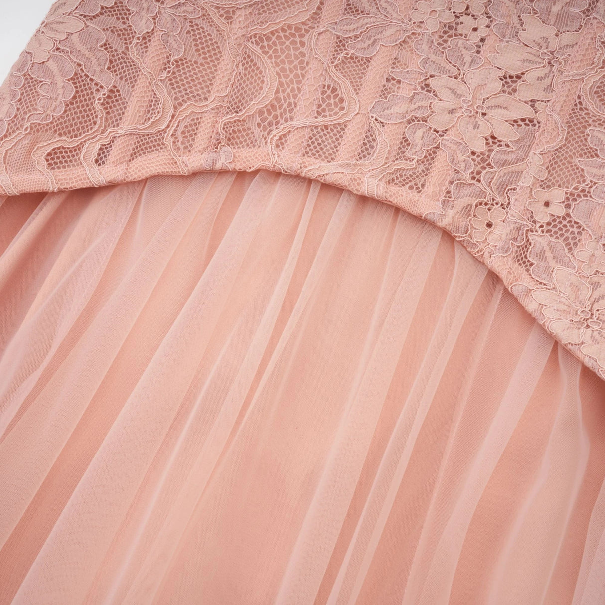 Ulrique Pink Lace Corset Tulle Maxi Dress