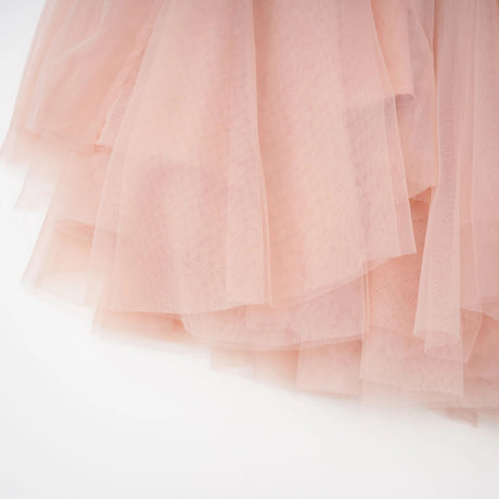 Ulrique Pink Lace Corset Tulle Maxi Dress