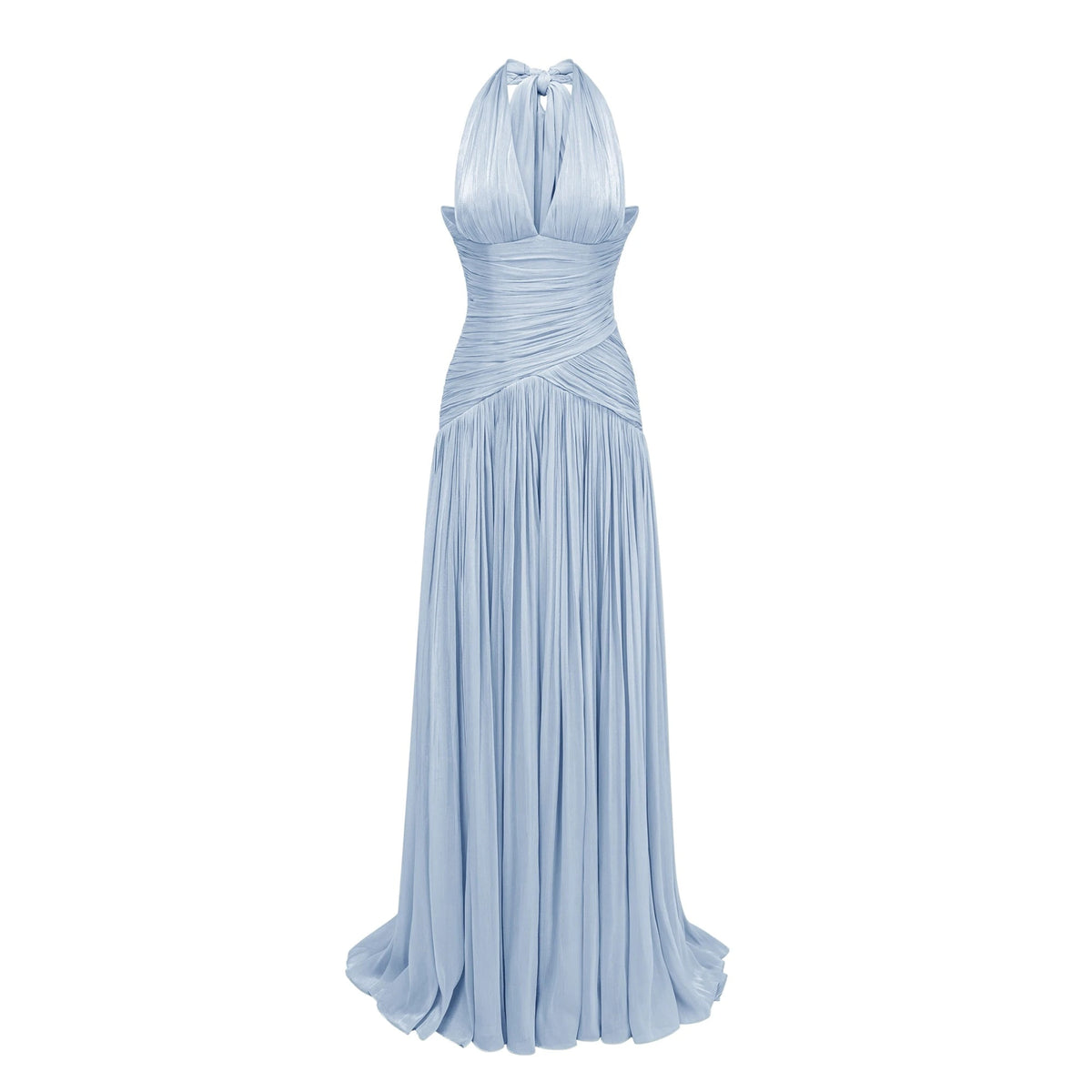 Uranie Blue Gathered Maxi Dress