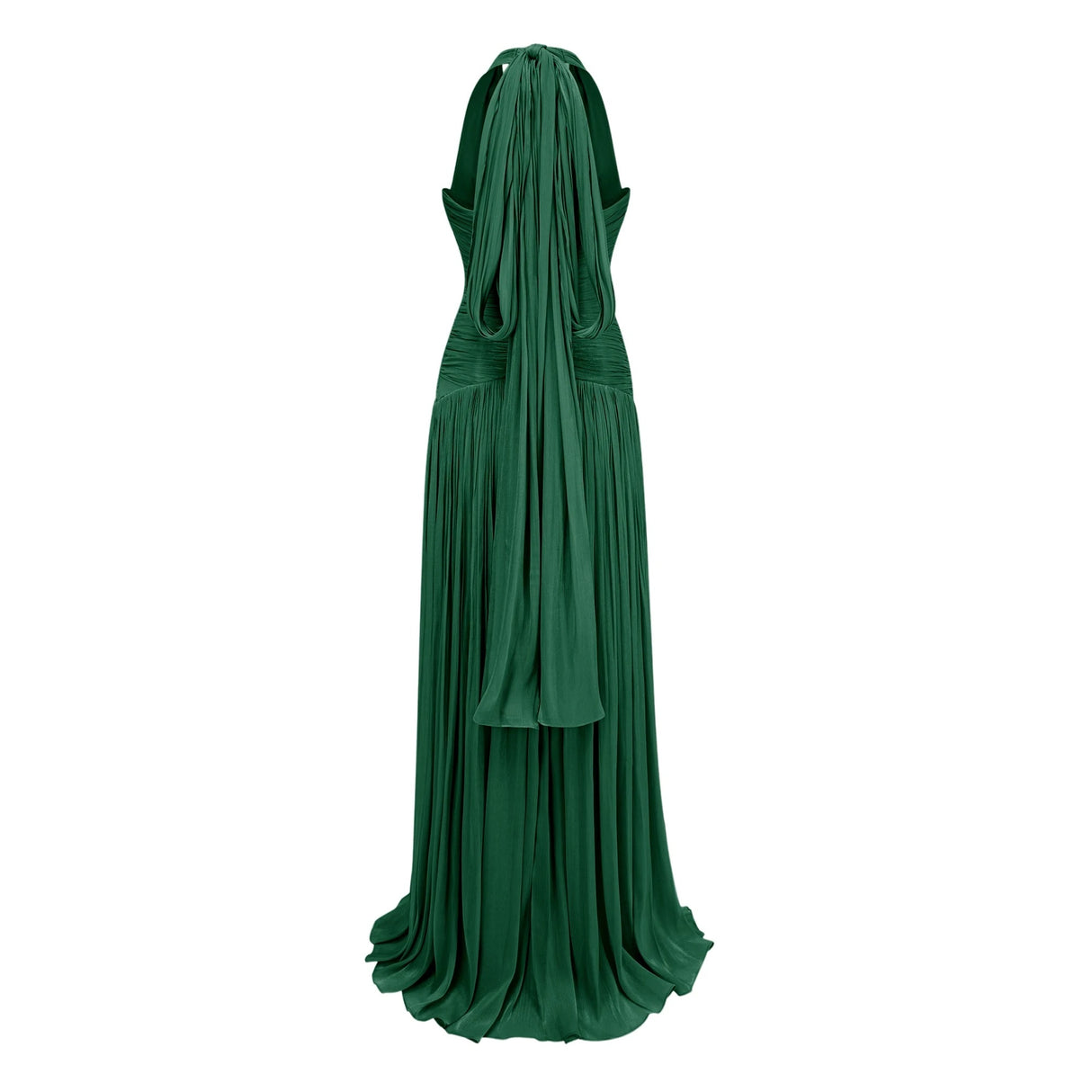 Uranie Emerald Green Gathered Maxi Dress
