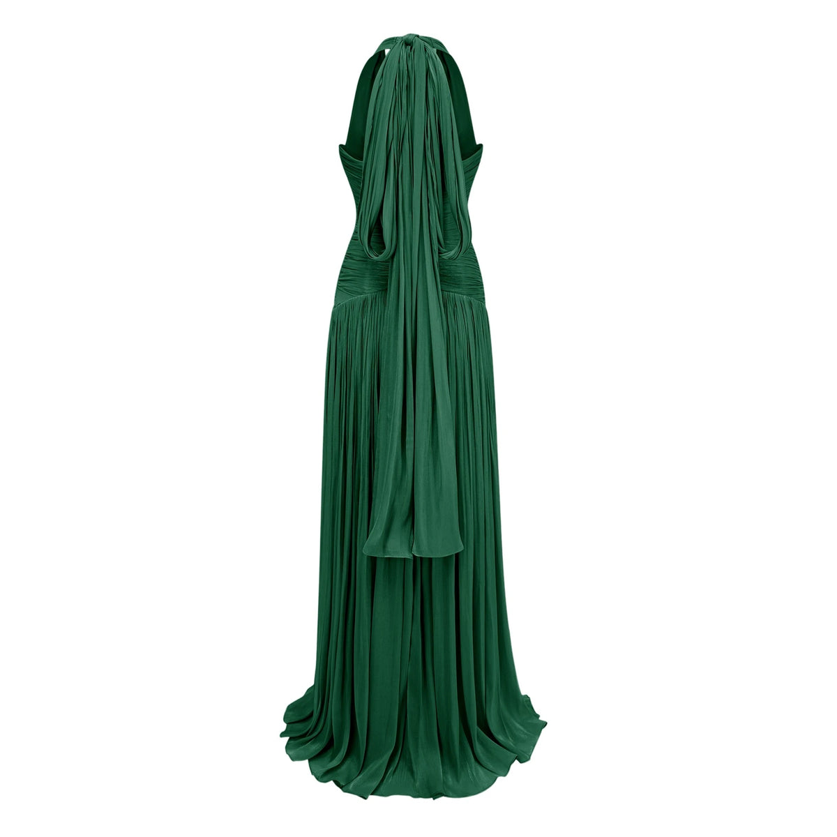 Uranie Emerald Green Gathered Maxi Dress