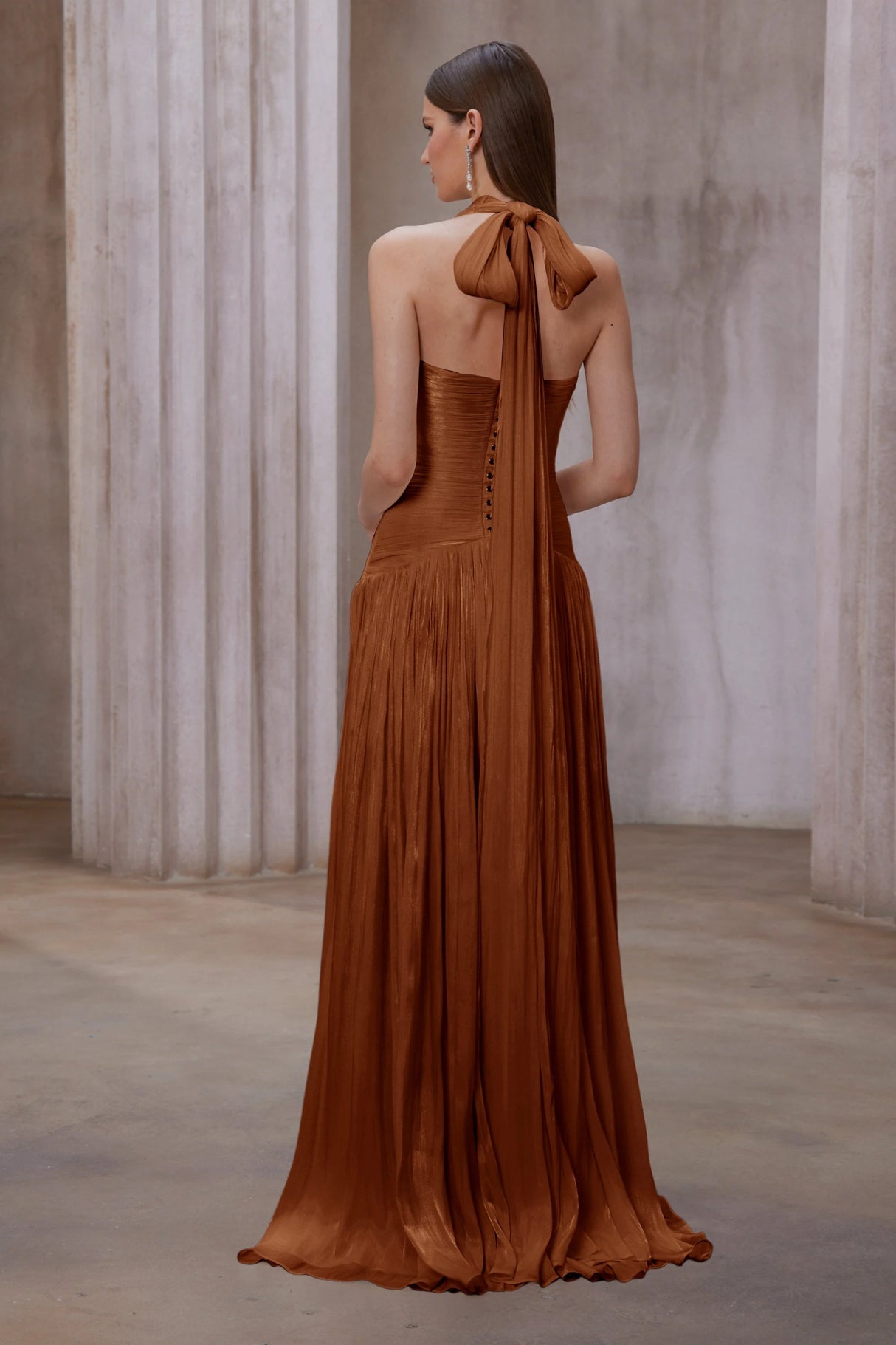Uranie Gathered Maxi Dress