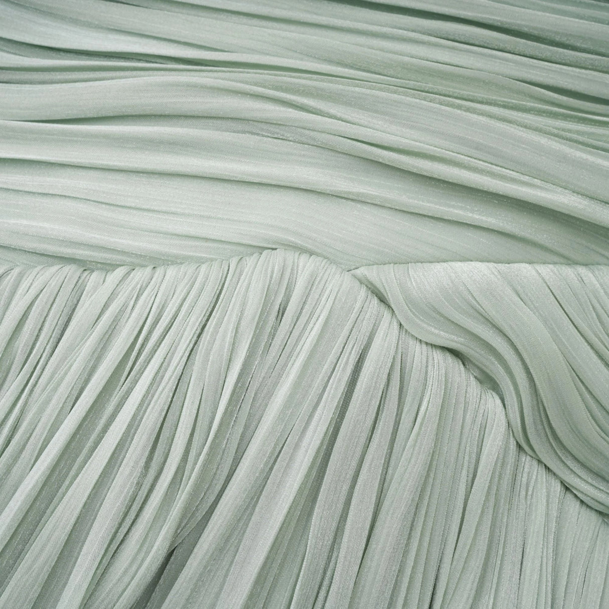 Uranie Mint Green Gathered Maxi Dress