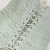 Uranie Mint Green Gathered Maxi Dress