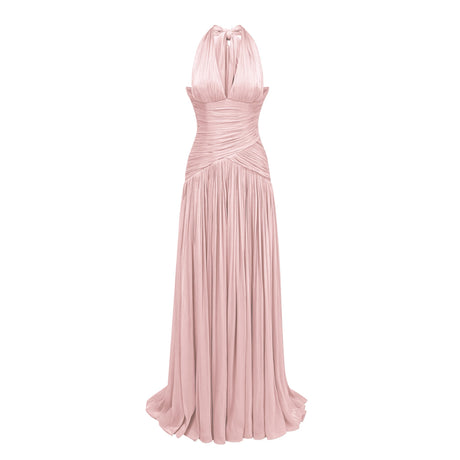 Adelaide Maxi Dress Pink Gathered