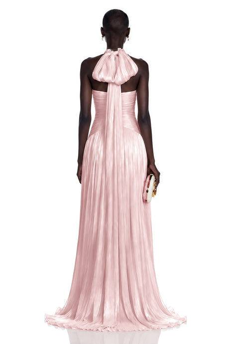 Adelaide Maxi Dress Pink Gathered