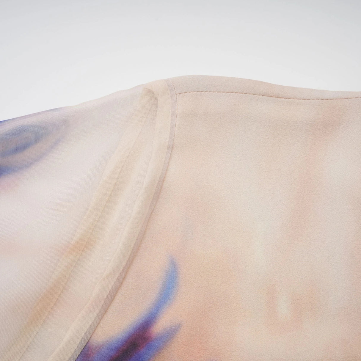 Urbaine smudged graffitiprint silk midi dress