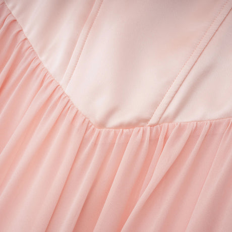 Michelina Maxi Dress Pink Sweetheart Pleated