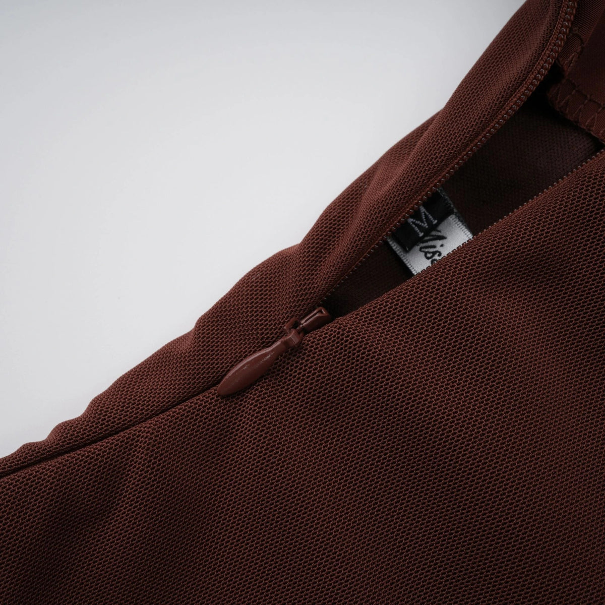 Vedette Brown Ruched Corset Maxi Dress Without Gloves