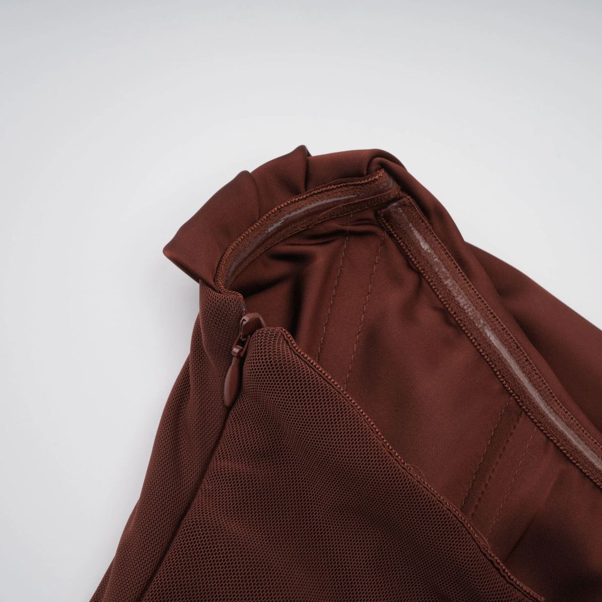 Vedette Brown Ruched Corset Maxi Dress Without Gloves