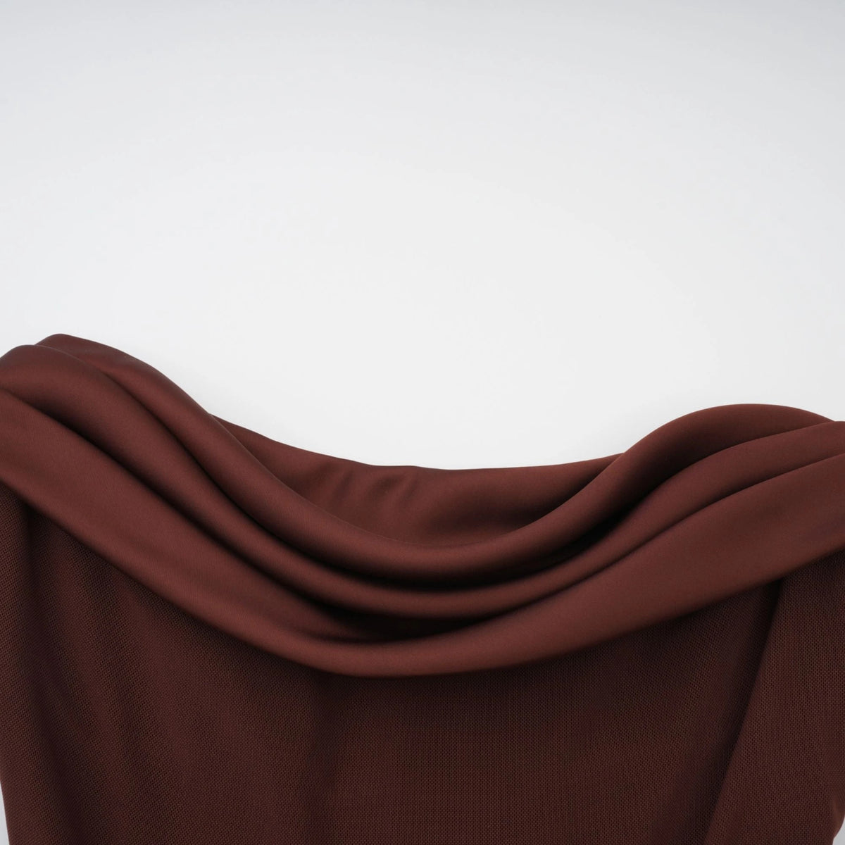 Vedette Brown Ruched Corset Maxi Dress Without Gloves