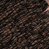 Velia Black Lace Glitter Tulle Maxi Gown