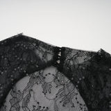 Velia Black Lace Glitter Tulle Maxi Gown