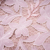 Vérane pink guipurelace midi dress