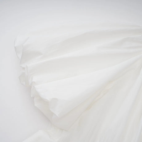 Emilia Maxi Dress White Lace-Up Pleated