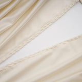 Vilhelmiina Cream White Halterneck Shirred Maxi Dress