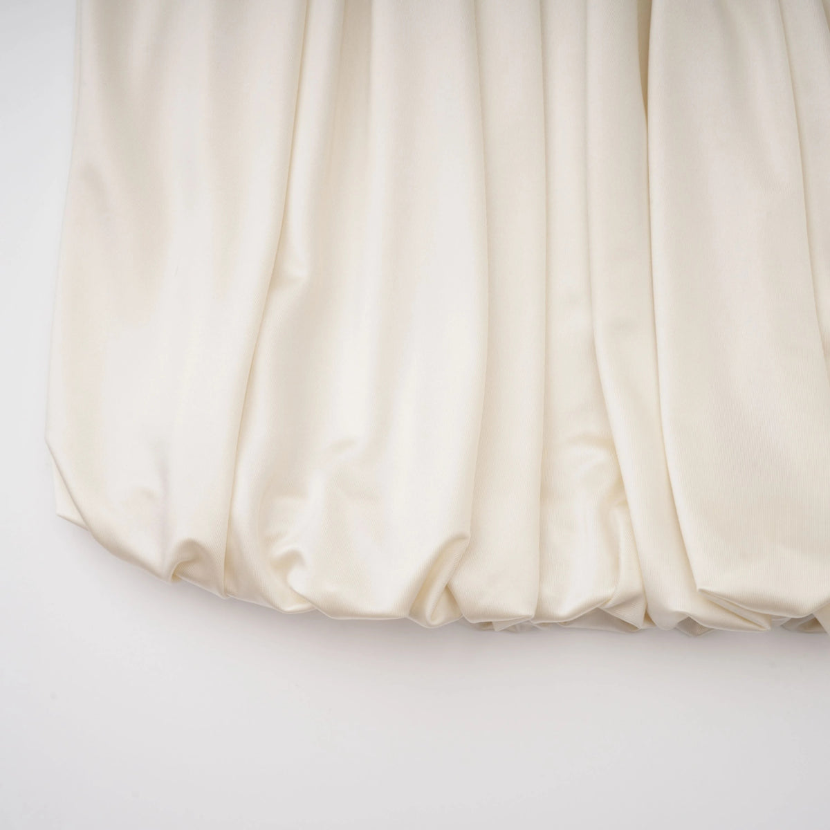 Vilhelmiina Cream White Halterneck Shirred Maxi Dress