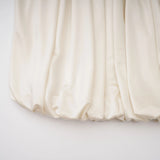 Vilhelmiina Cream White Halterneck Shirred Maxi Dress
