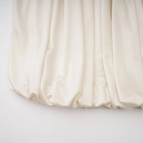 Vilhelmiina Cream White Halterneck Shirred Maxi Dress