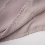 Wilhelmina Dusty Pink Asymmetrical Ruched Maxi Dress