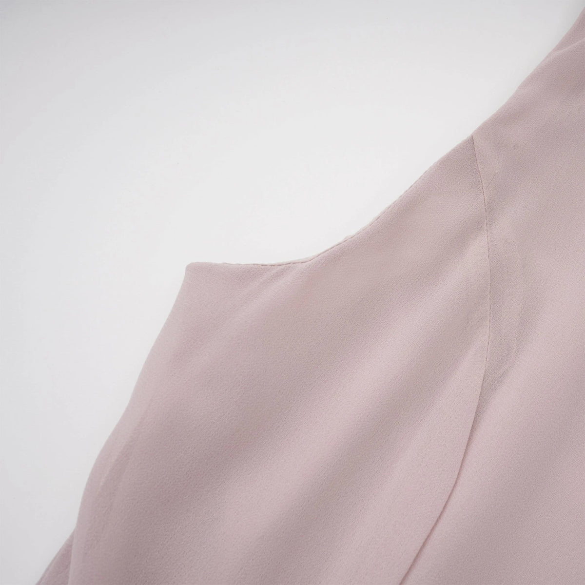 Wilhelmina Dusty Pink Asymmetrical Ruched Maxi Dress