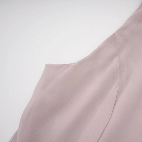 Jelena Maxi Dress Dusty Pink Asymmetrical Ruched