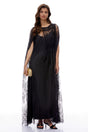 Wren Black SemiSheer Lace Maxi Dress