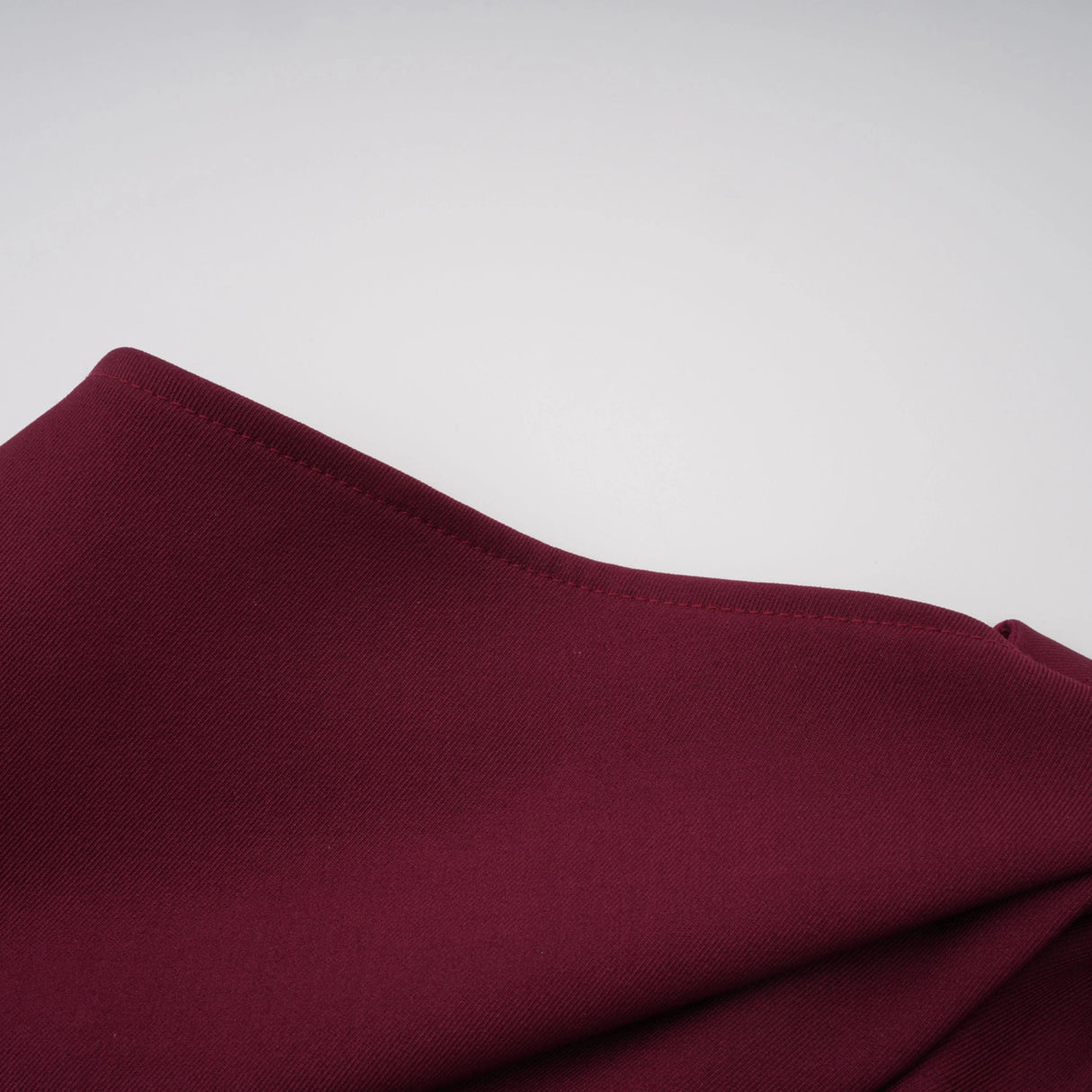 Wren Burgundy Asymmetrical Cape Maxi Dress